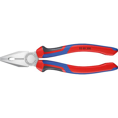 Pinces universelles KNIPEX® chromées avec poignée multi-composants, longueur (mm) : 180