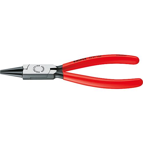 Pince a becs rond polie DIN ISO 5745 revetement plastique longueur 160 mm