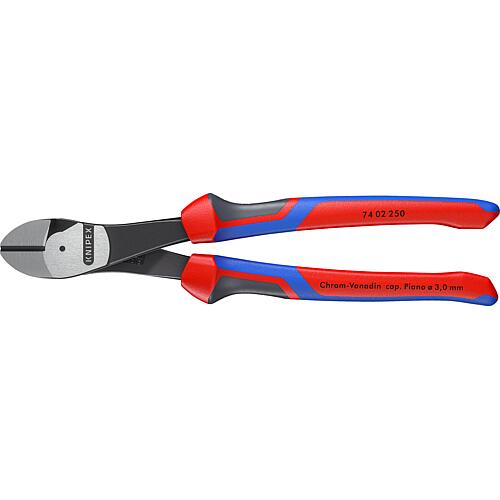 Pince coupante diagonale KNIPEX® polie avec poignée multi-composants, longueur (mm) : 250