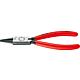 Pince a becs rond polie DIN ISO 5745 revetement plastique longueur 160 mm