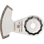 Lame de scie segmentée diamantée fine, largeur de coupe : env. 2,2 mm