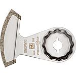 Lame de scie segmentée diamantée fine, largeur de coupe : Extra fin env. 1,2 mm