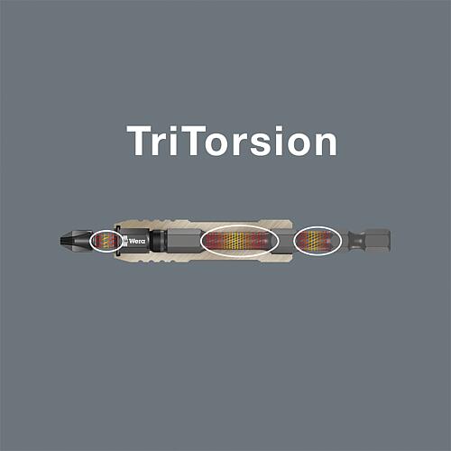 Embouts de tournevis à choc Phillips 851/1 IMP DC PH DIY Impaktor avec entraînement 1/4", court, revêtement diamanté, Cond. = 10 pièces
