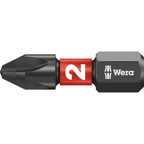 Embouts Phillips Wera 851/1 IMP DC PH DIY Impaktor avec entraînement 1/4",diamantés, PH2 x 25 mm Cond. = 10 pièces