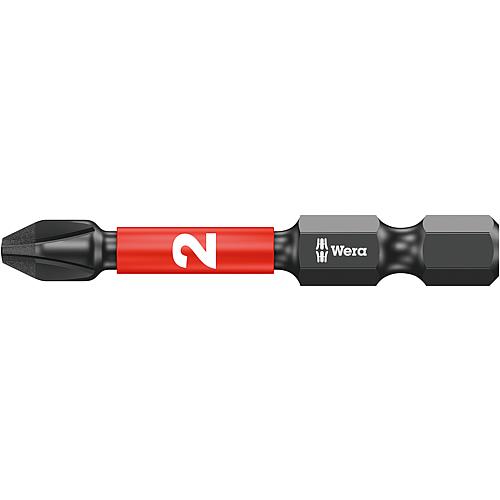 Embouts de tournevis à choc Phillips 851/4 IMP DC PH DIY Impaktor avec entraînement 1/4", long, revêtement diamanté, Cond. = 5 pièces
 Standard 1