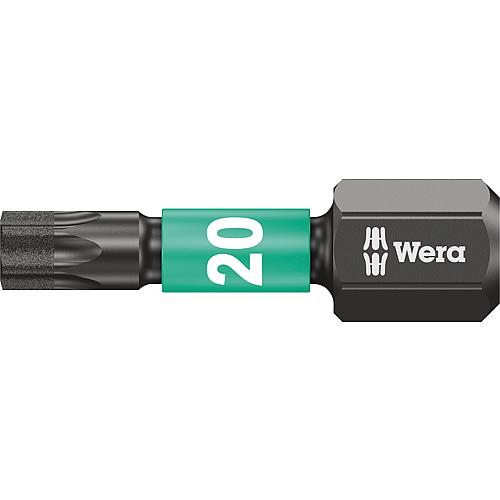 Embouts de vissage à choc Torx® Wera 867/1 IMP DC TORX® DIY Impaktor avec entraînement 1/4", revêtement diamanté, T20 x 25 mm Cond. = 10 pièces
