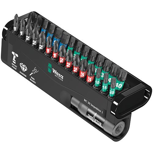 Jeu d'embouts Impaktor, diamantés, Phillips, Pozidriv, Torx®, Six pans creux, 30 pièces Standard 1