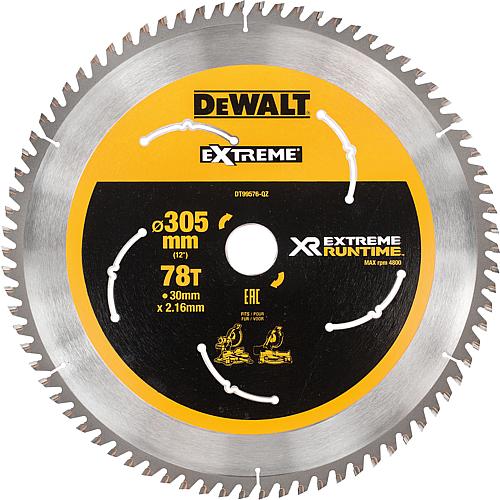 Lame de scie sabre DeWalt DT99576 Ø 305 x 30 mm avec 78 dents
