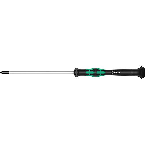 Tournevis Phillips pour la mécanique de précision 2050 Séries Kraftform Micro, capuchon pivotant, pointe Black Point