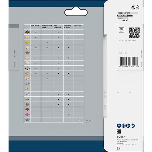 Lame de scie circulaire BOSCH Ø 165 x 20 avec 36 dents, coupe longitudinale/transverale en bois