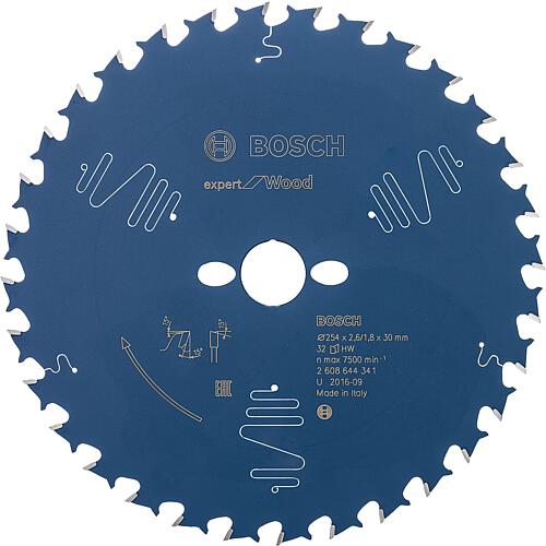 Lames de scie circulaire BOSCH D=254x30mm, pour scier dans le bois Standard 1