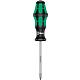 Tournevis Pozidriv Wera 355 Kraftform Plus Séries 300, lame ronde, pointe Lasertip, PZ2 x 100 mm