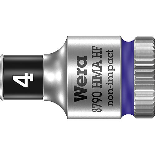 Douilles pour cliquet mâle 8790 HMA HF Noix à embout à emmanchement 1/4", métrique, courte, avec fonction de retenue Standard 1