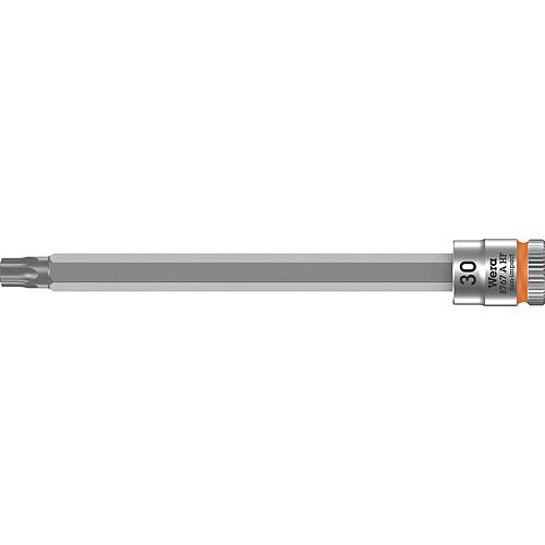 Douilles pour cliquet Torx® Wera 8767 A HF douille à embout avec entraînement 1/4", longue, avec fonction de retenue, T30 x 100 mm