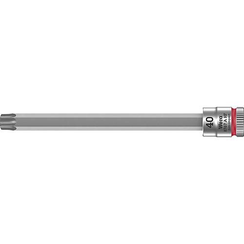 Douilles pour cliquet Torx® Wera 8767 A HF douille à embout avec entraînement 1/4", longue, avec fonction de retenue, T40 x 100 mm