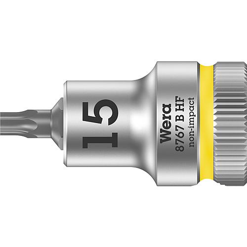 Douilles pour cliquet Torx® Wera 8767 B HF douille à embout avec entraînement 3/8", courte, avec fonction de retenue, T15 x 35 mm