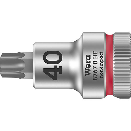 Douilles pour cliquet Torx® Wera 8767 B HF douille à embout avec entraînement 3/8", courte, avec fonction de retenue, T40 x 35 mm