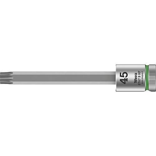 Douilles pour cliquet Torx® Wera 8767 B HF douille à embout avec entraînement 3/8", longue, avec fonction de retenue, T45 x 100 mm