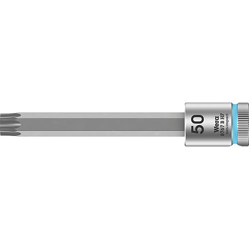 Douilles pour cliquet Torx® Wera 8767 B HF douille à embout avec entraînement 3/8", longue, avec fonction de retenue, T50 x 100 mm
