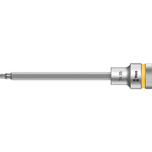 Douilles pour cliquet Torx® Wera 8767 C HF douille à embout avec entraînement 1/2", longue, avec fonction de retenue, T25 x 140 mm