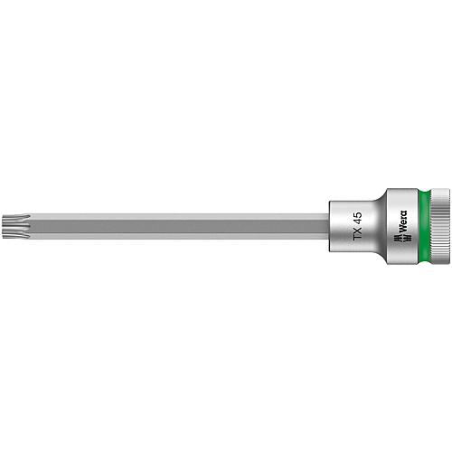 Douilles pour cliquet Torx® Wera 8767 C HF douille à embout avec entraînement 1/2", longue, avec fonction de retenue, T45 x 140 mm