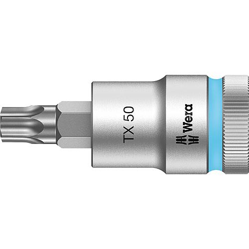 Douilles pour cliquet Torx® Wera 8767 C HF douille à embout avec entraînement 1/2", courte, avec fonction de retenue, T50 x 60 mm