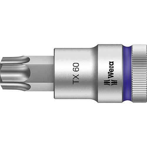 Douilles pour cliquet Torx® Wera 8767 C HF douille à embout avec entraînement 1/2", courte, avec fonction de retenue, T60 x 60 mm