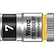 Douilles pour cliquet 6 pans Wera 8790 HMA HF à emmanchement 1/4", métrique, courtes, avec fonction de retenue, SW 7,0 x 23 mm