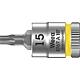Douilles pour cliquet Torx® Wera 8767 A HF douille à embout avec entraînement 1/4", courte, avec fonction de retenue, T15 x 28 mm