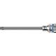 Douilles pour cliquet Torx® Wera 8767 B HF douille à embout avec entraînement 3/8", longue, avec fonction de retenue, T27 x 107 mm