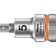 Douille pour cliquet à six pans creux Wera 8740 B HF Noix à embout avec entraînement 3/8", métrique, courte, avec fonction de retenue, SW 5,0 x 35 mm