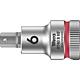 Douille pour cliquet à six pans creux Wera 8740 B HF Noix à embout avec entraînement 3/8", métrique, courte, avec fonction de retenue, SW 6,0 x 35 mm