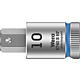 Douille pour cliquet à six pans creux Wera 8740 B HF Noix à embout avec entraînement 3/8", métrique, courte, avec fonction de retenue, SW 10,0 x 38,5 mm