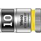 Douilles pour cliquet 6 pans Wera 8790 HMB HF à emmanchement 3/8", métrique, courtes, avec fonction de retenue, SW 10,0 x 29 mm