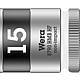 Douilles pour cliquet 6 pans Wera 8790 HMB HF à emmanchement 3/8", métrique, courtes, avec fonction de retenue, SW 15,0 x 29 mm