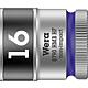Douilles pour cliquet 6 pans Wera 8790 HMB HF à emmanchement 3/8", métrique, courtes, avec fonction de retenue, SW 16,0 x 29 mm