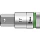 Douille pour cliquet à six pans creux Wera 8740 C HF Noix à embout avec entraînement 1/2", métrique, courte, avec fonction de retenue, SW 17,0 x 60 mm