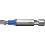 Embouts de vissage à choc Torx® T 7045T avec empreint T 1/4", longs, avec zone de torsion, Cond. = 5 Pièces