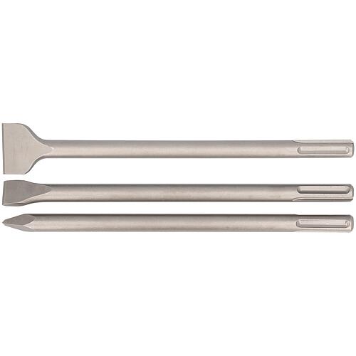 Kit de burins, 3 pièces, tige SDS-Max, burin pointu, burin plat et burin bêche Standard 1
