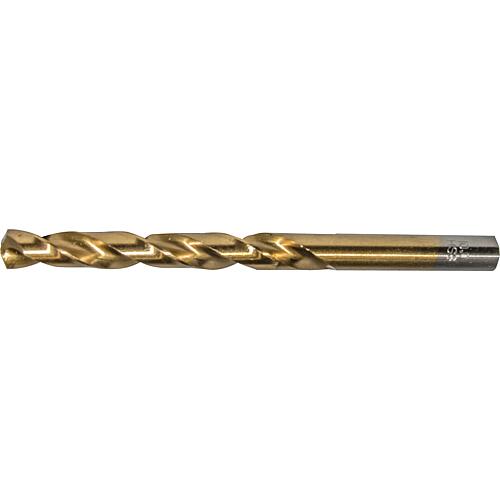 Foret métaux heller® 0950 HSS-TIN DIN 338,revêtement nitrure de titane, tige cylindrique Standard 1