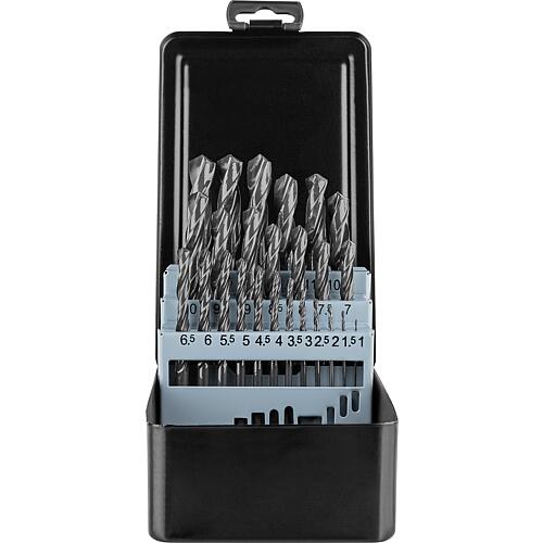 Kit foret metal HELLER 25 pieces HSS R DIN 338 d=1,0-13,0 par etape de 0,5mm