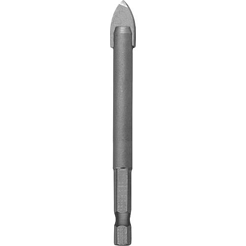 Foret verre et ceramique HELLER QUICKBIT CERAMICMASTER avec tige hexagonale, d=5,0x75mm
