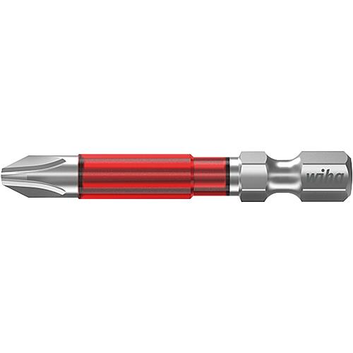 Embouts Phillips TY wiha 7041TY à emmanchement 1/4", longs, avec zone de torsion, PH2 x 49 mm, Cond. = 5 pièces