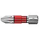 Embouts Phillips TY wiha 7011TY à emmanchement 1/4", courts, avec zone de torsion, PH3 x 29 mm, Cond. = 5 pièces