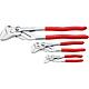 Kit Clé à pince KNIPEX 3 pièces comprenant chacune 1x 125, 180 et 300mm
