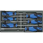 Jeu de tournevis, en module 1/3, 6 pièces