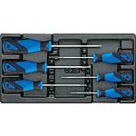 Jeu de tournevis, en module 1/3, 6 pièces