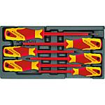 Jeu de tournevis VDE, en module 1/3, 6 pièces