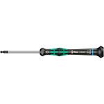 Tournevis de précision à six pans creux et à tête sphérique 2052 Séries Kraftform Micro, capuchon pivotant, pointe Black Point