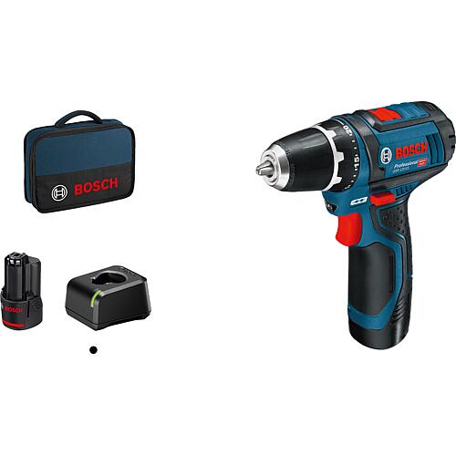 Perceuses-visseuses sans fil GSR 12V-15, 12 V avec 2 batteries 2,0 Ah et chargeur Anwendung 1